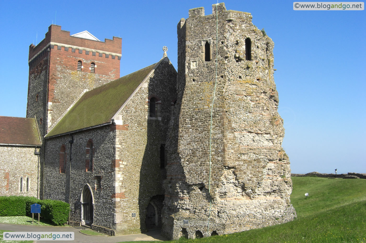 Dover Castle - The Roman lighthouse (pharos)